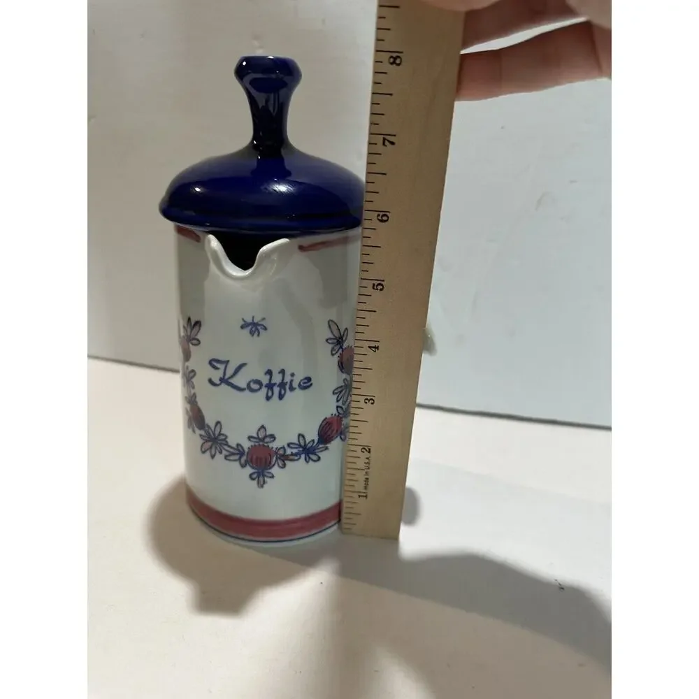 Vintage koffie porcelain pot Zenith 1896‎ Figurine Holland coffe pot w/ lid RARE